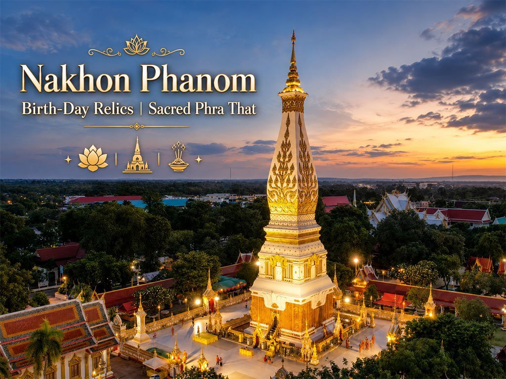 Der Geburts-Wochentage-Stupa von Nakhon Phanom
